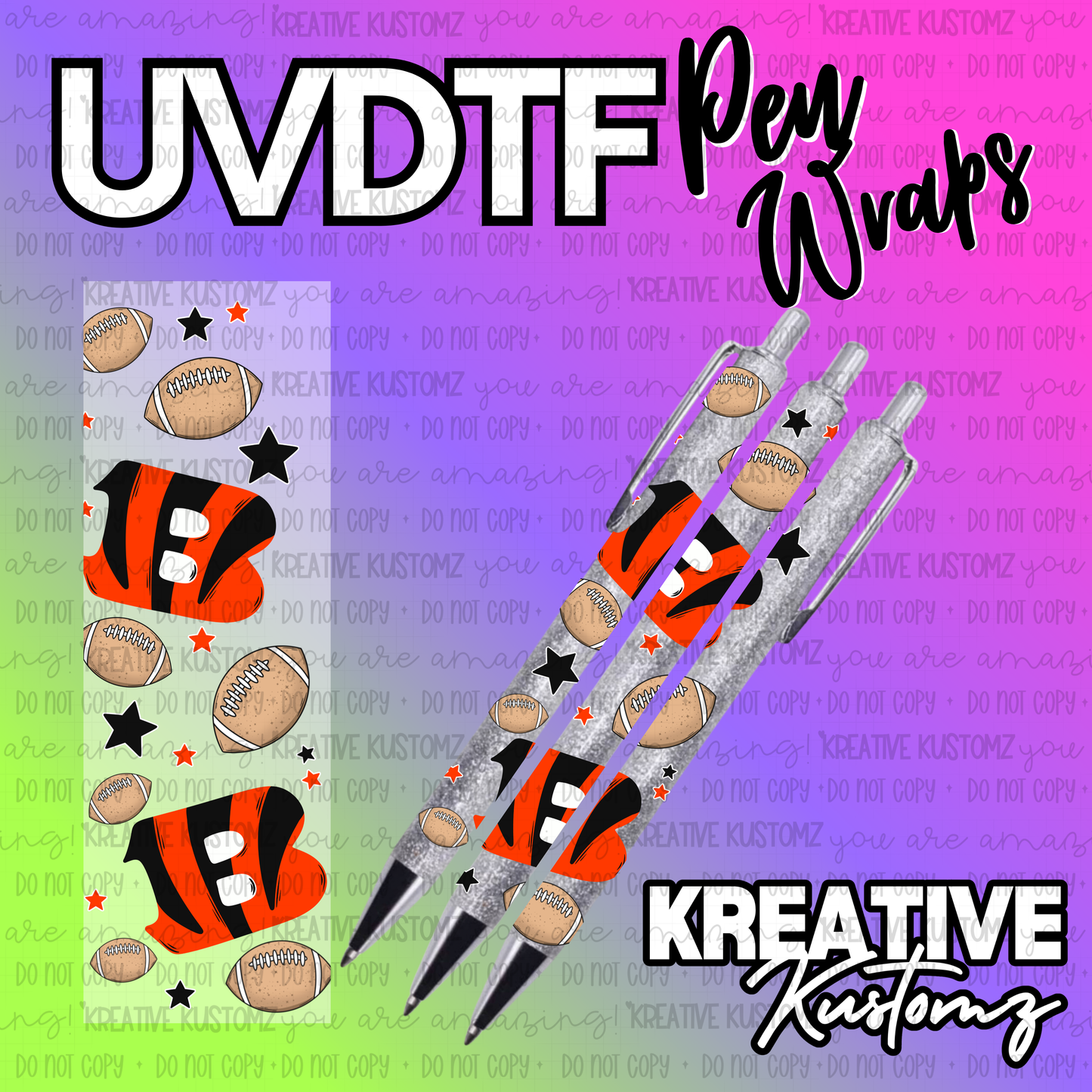 | UV DTF Pen Wrap Decal