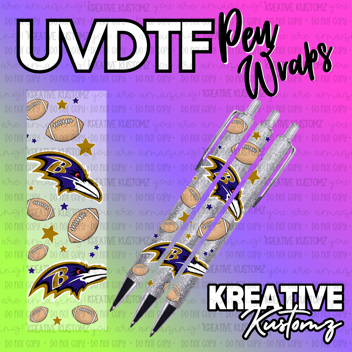 | UV DTF Pen Wrap Decal
