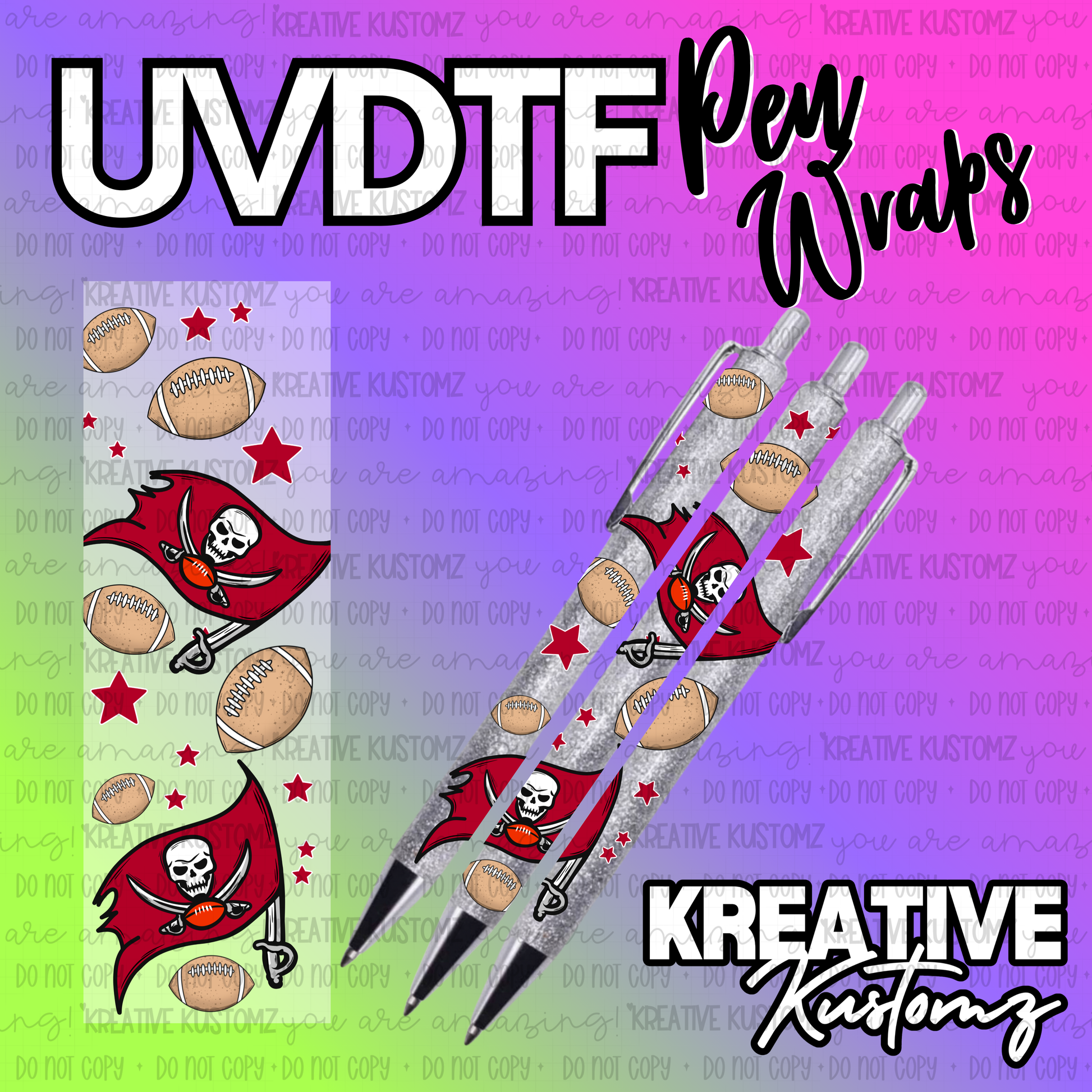 | UV DTF Pen Wrap Decal