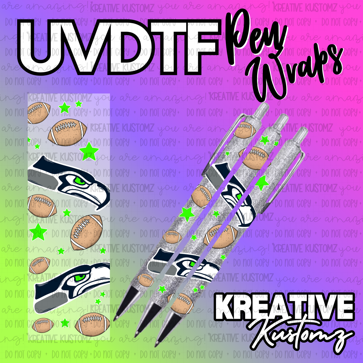 | UV DTF Pen Wrap Decal