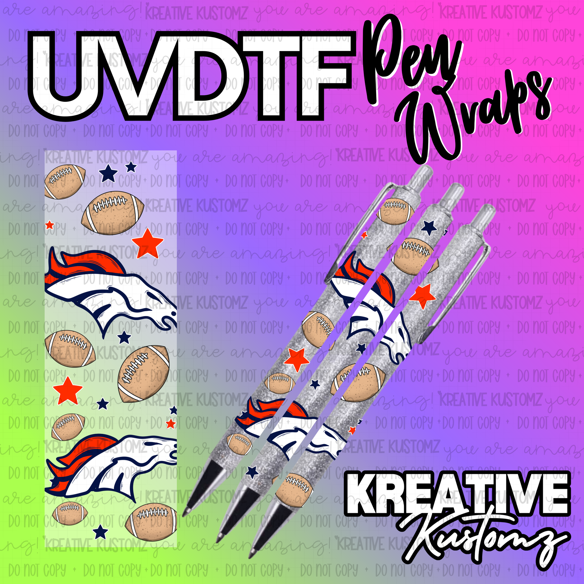 | UV DTF Pen Wrap Decal