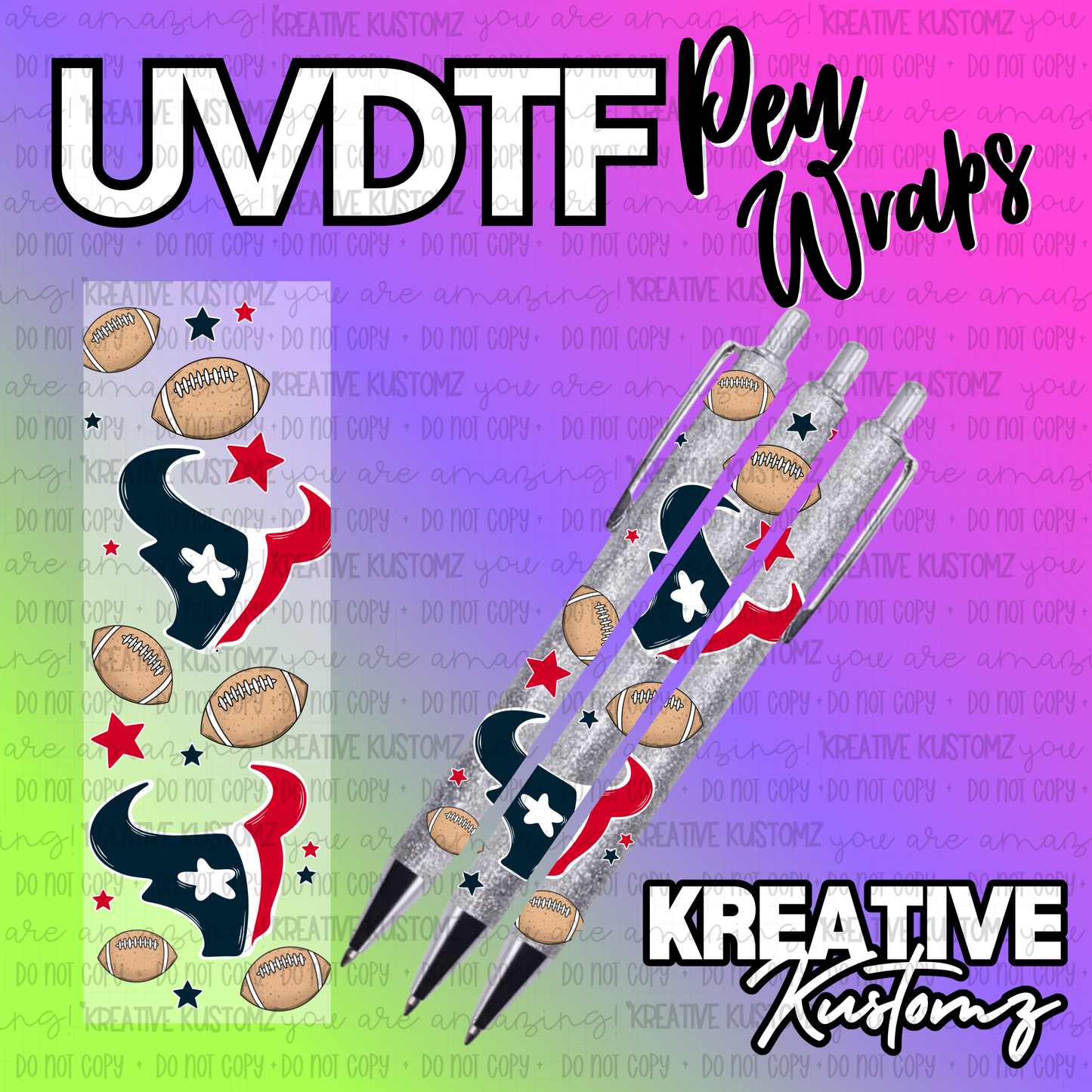 | UV DTF Pen Wrap Decal