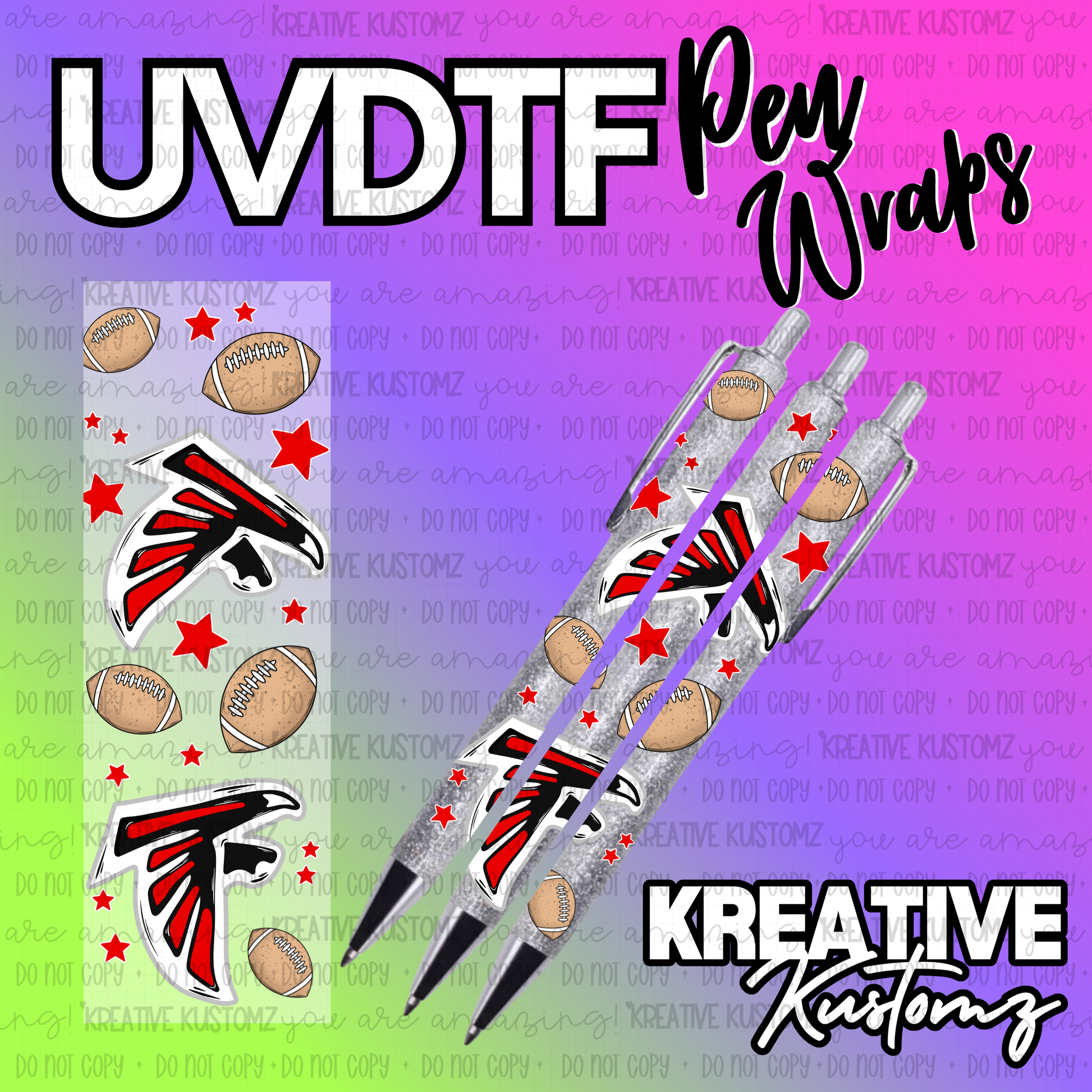 | UV DTF Pen Wrap Decal
