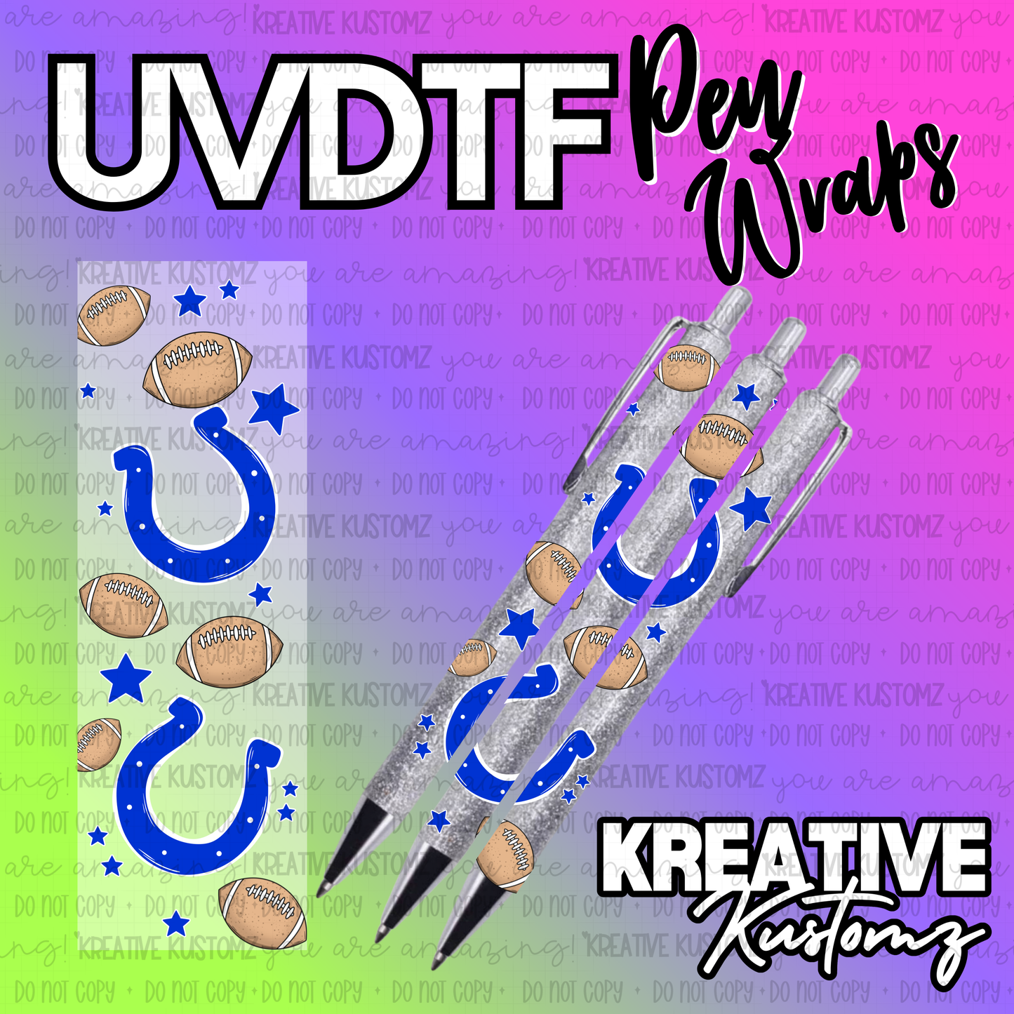 | UV DTF Pen Wrap Decal