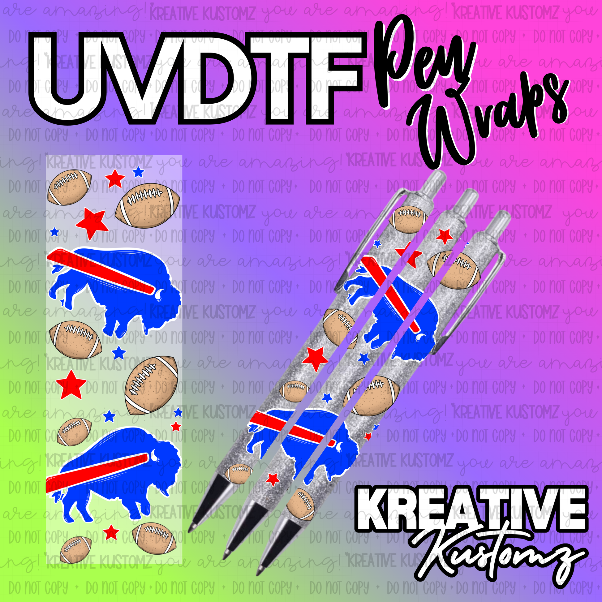 | UV DTF Pen Wrap Decal