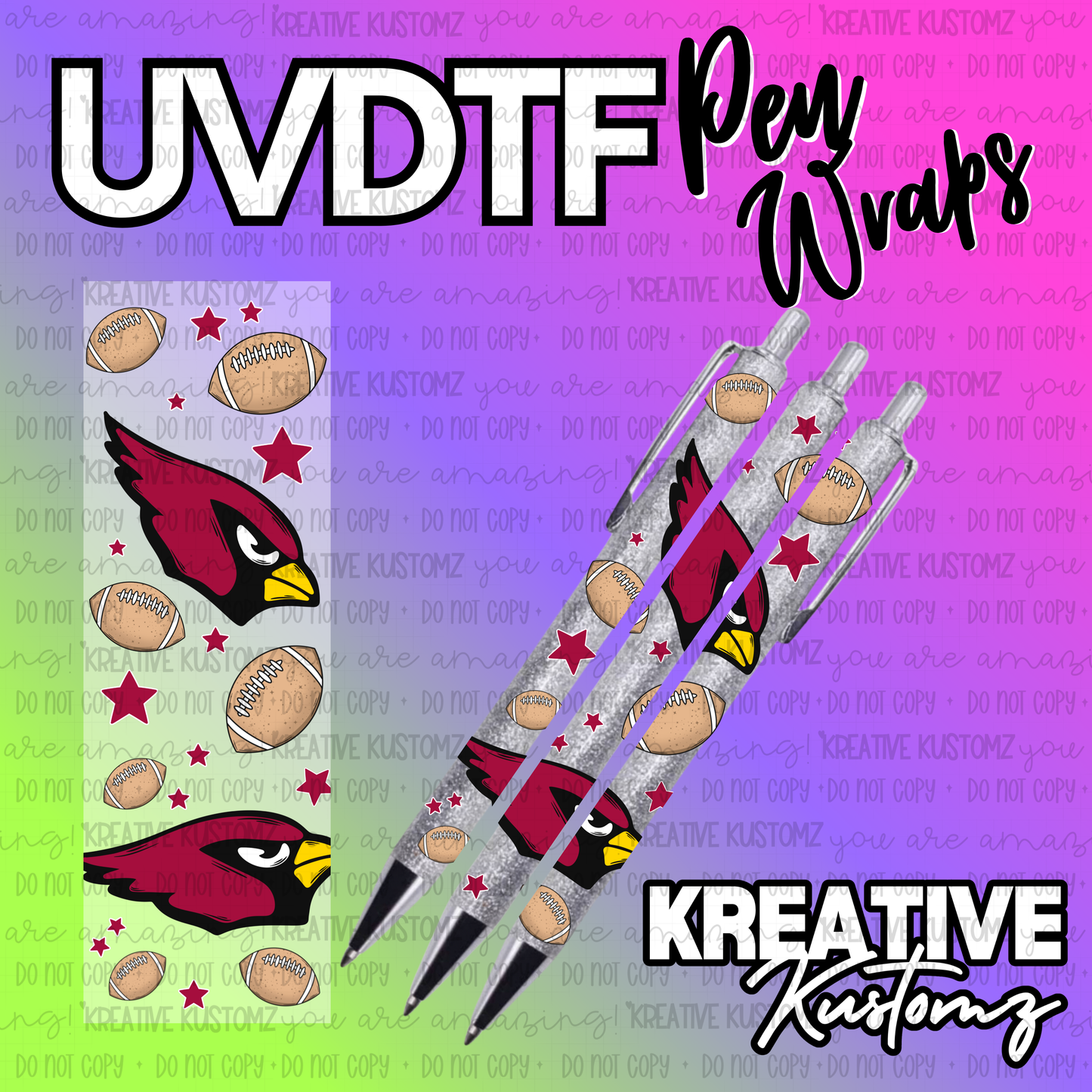 | UV DTF Pen Wrap Decal