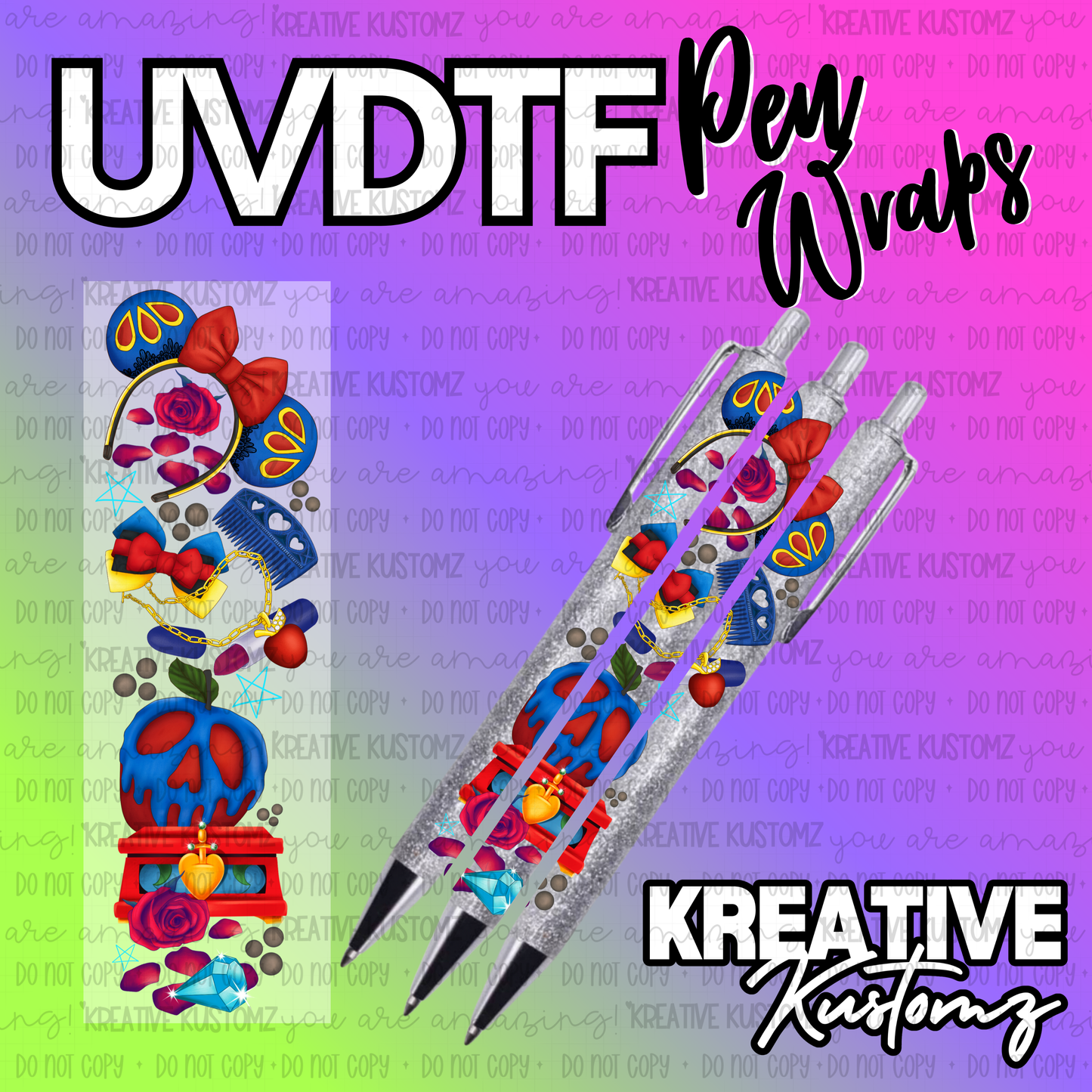 | UV DTF Pen Wrap Decal