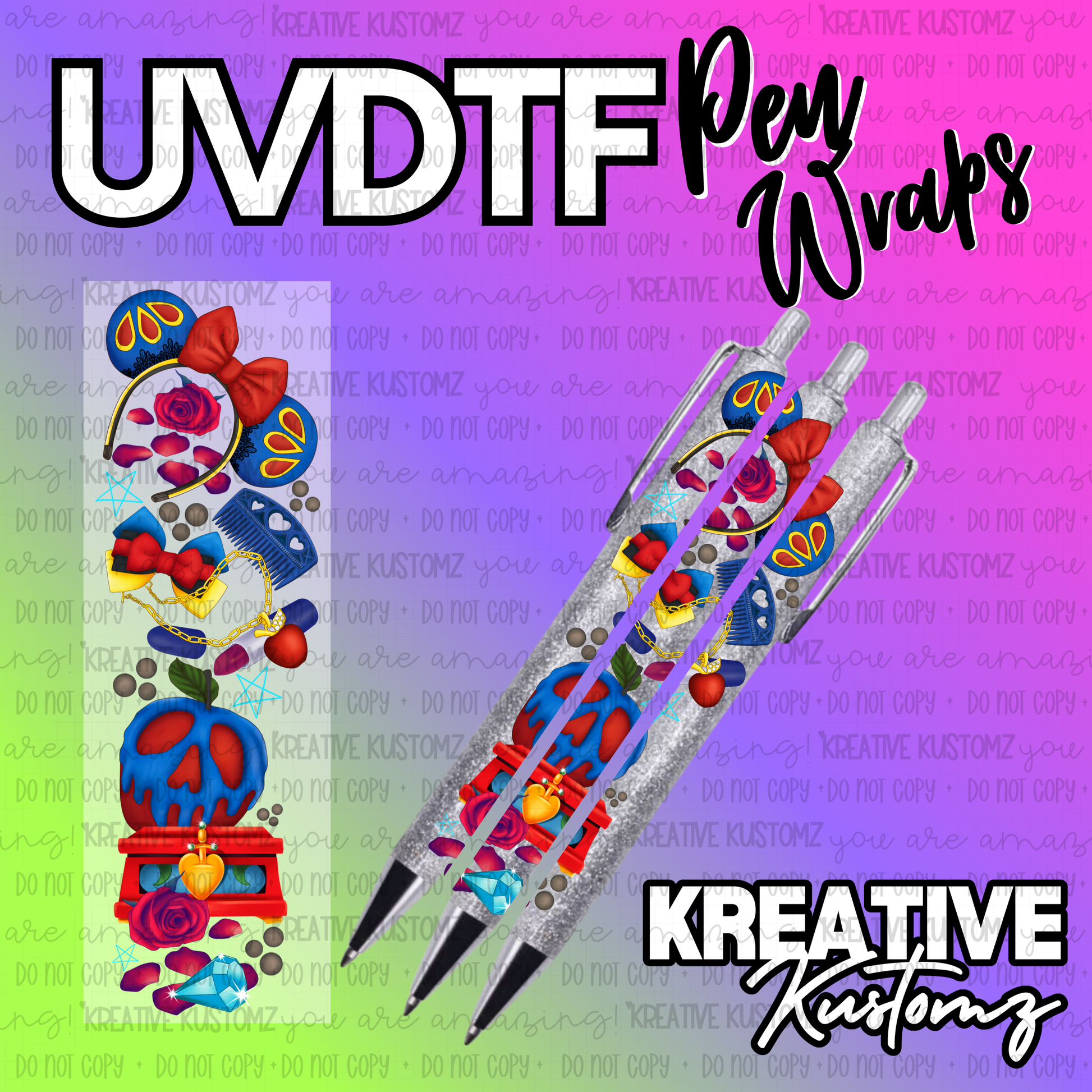 | UV DTF Pen Wrap Decal