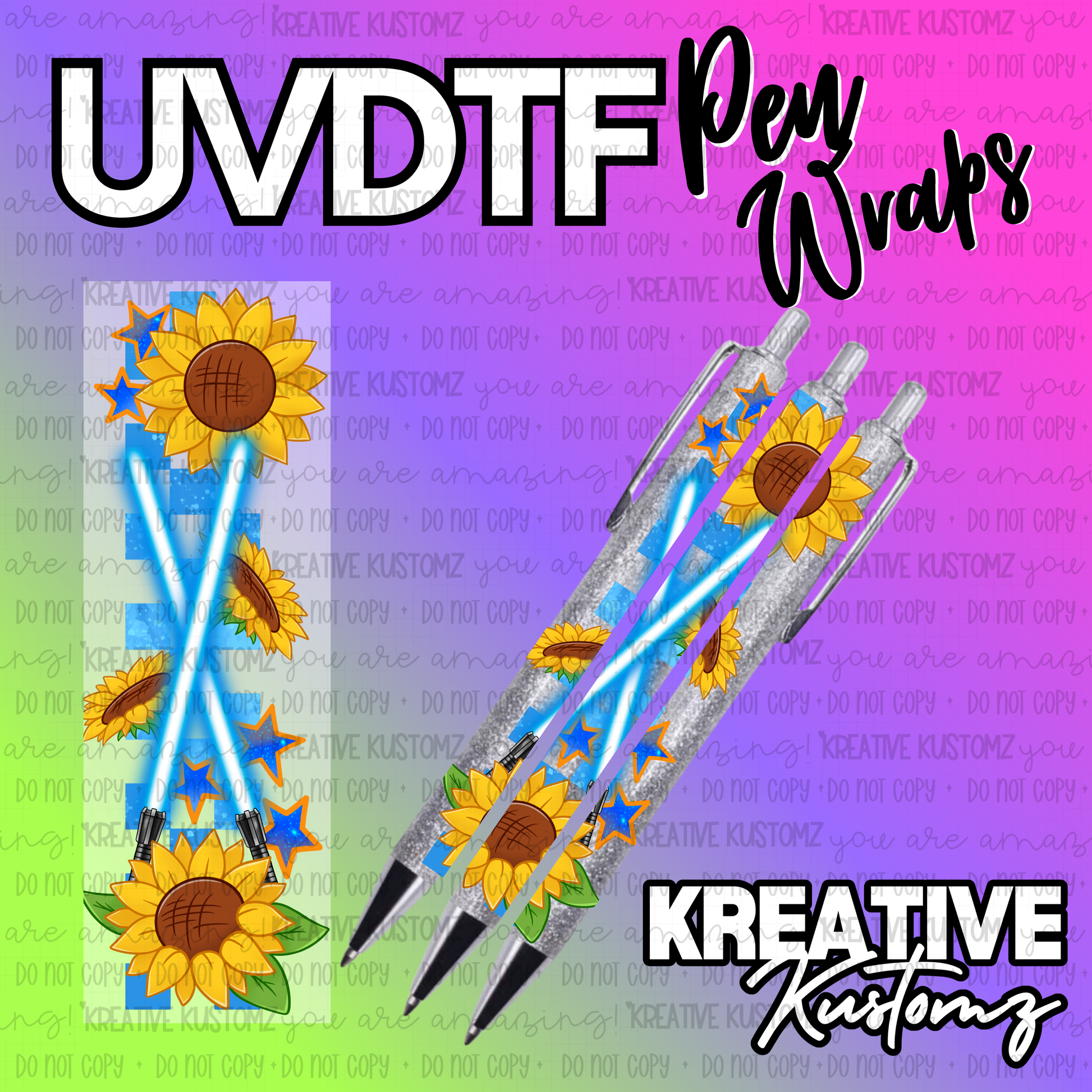 | UV DTF Pen Wrap Decal