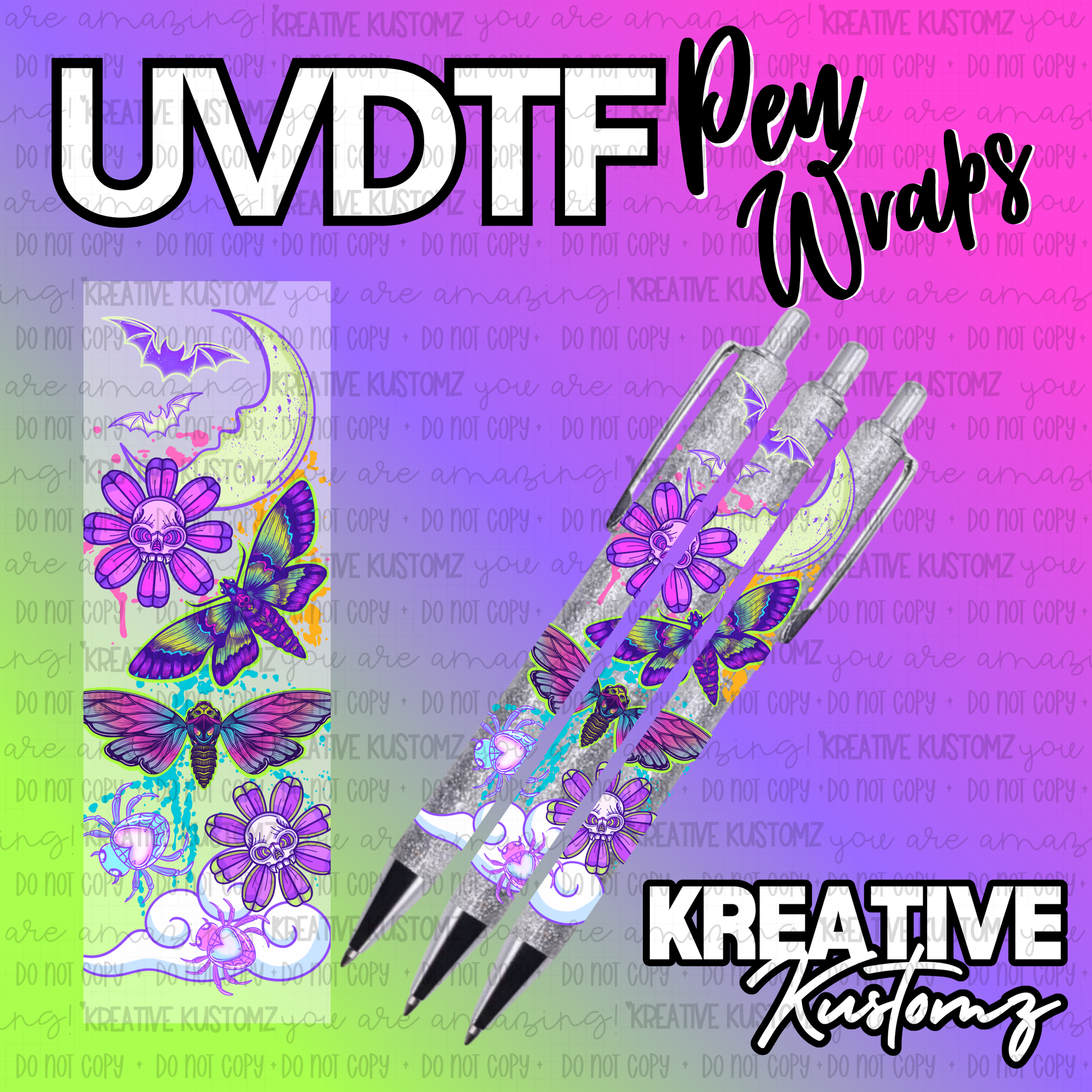 | UV DTF Pen Wrap Decal