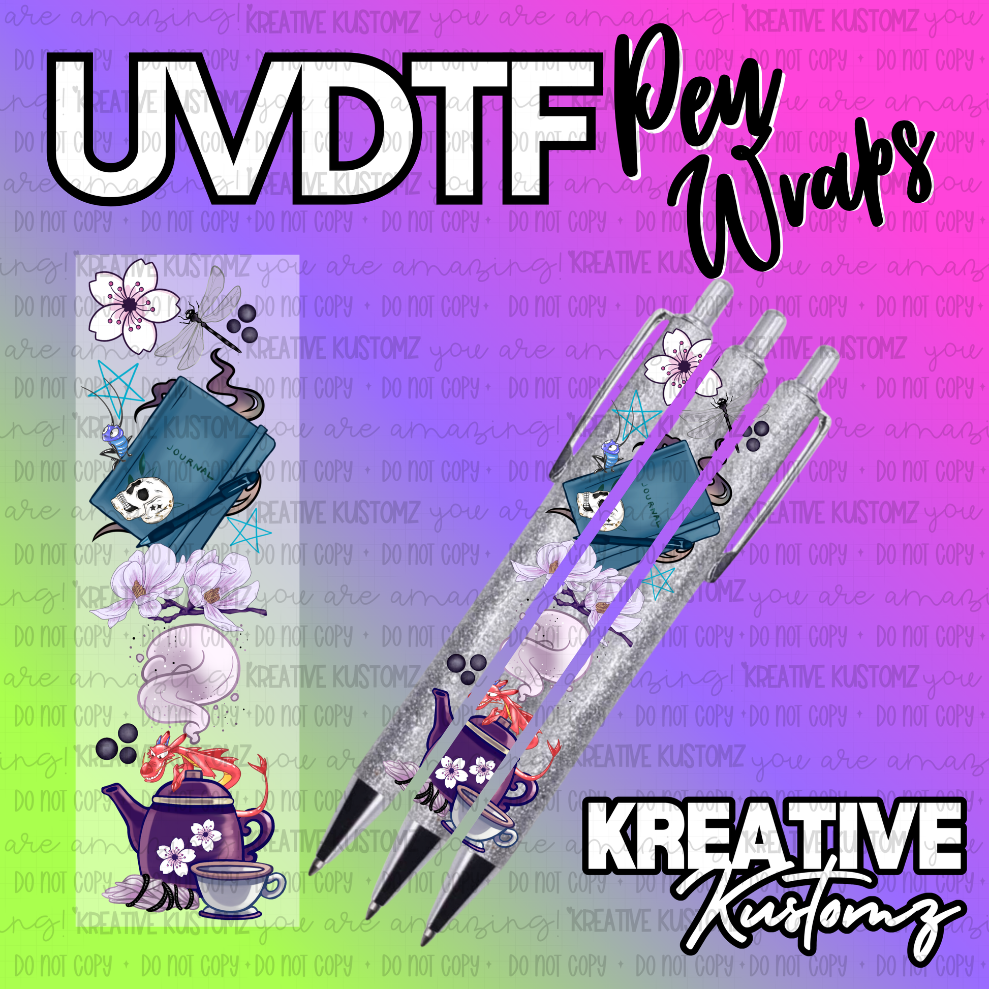 | UV DTF Pen Wrap Decal