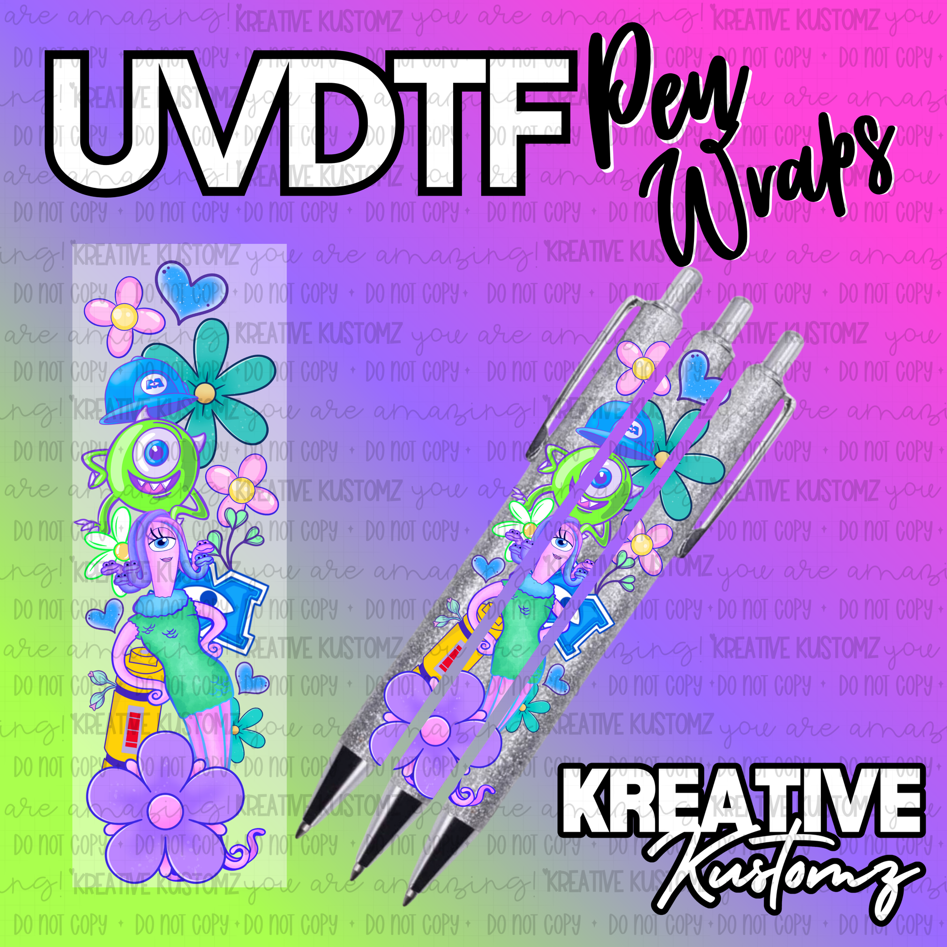 | UV DTF Pen Wrap Decal