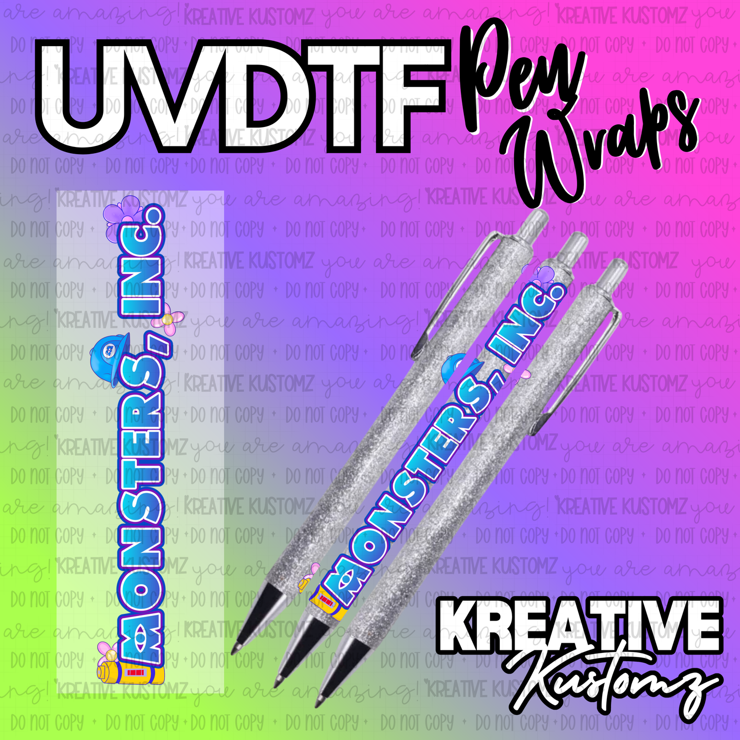 | UV DTF Pen Wrap Decal