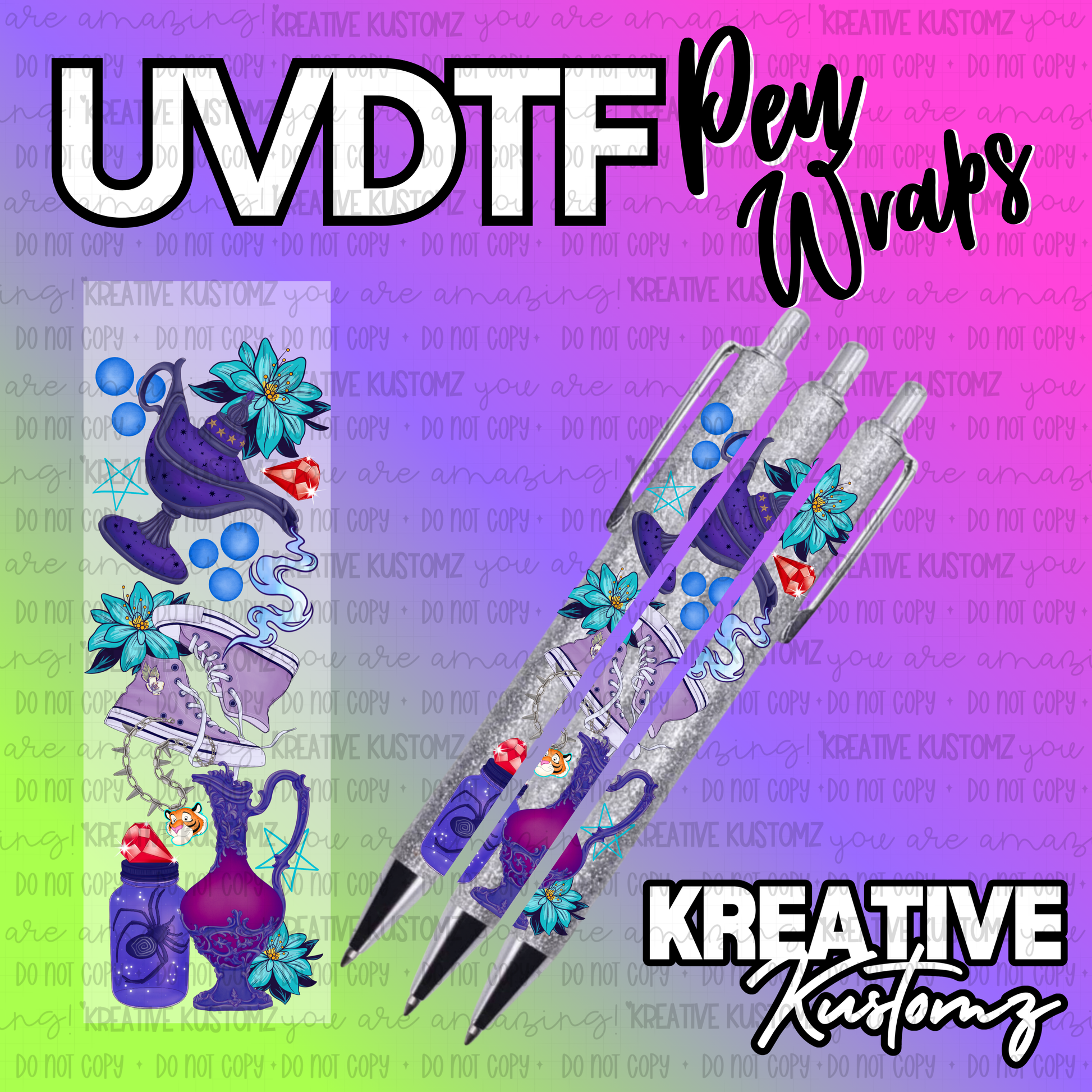 | UV DTF Pen Wrap Decal