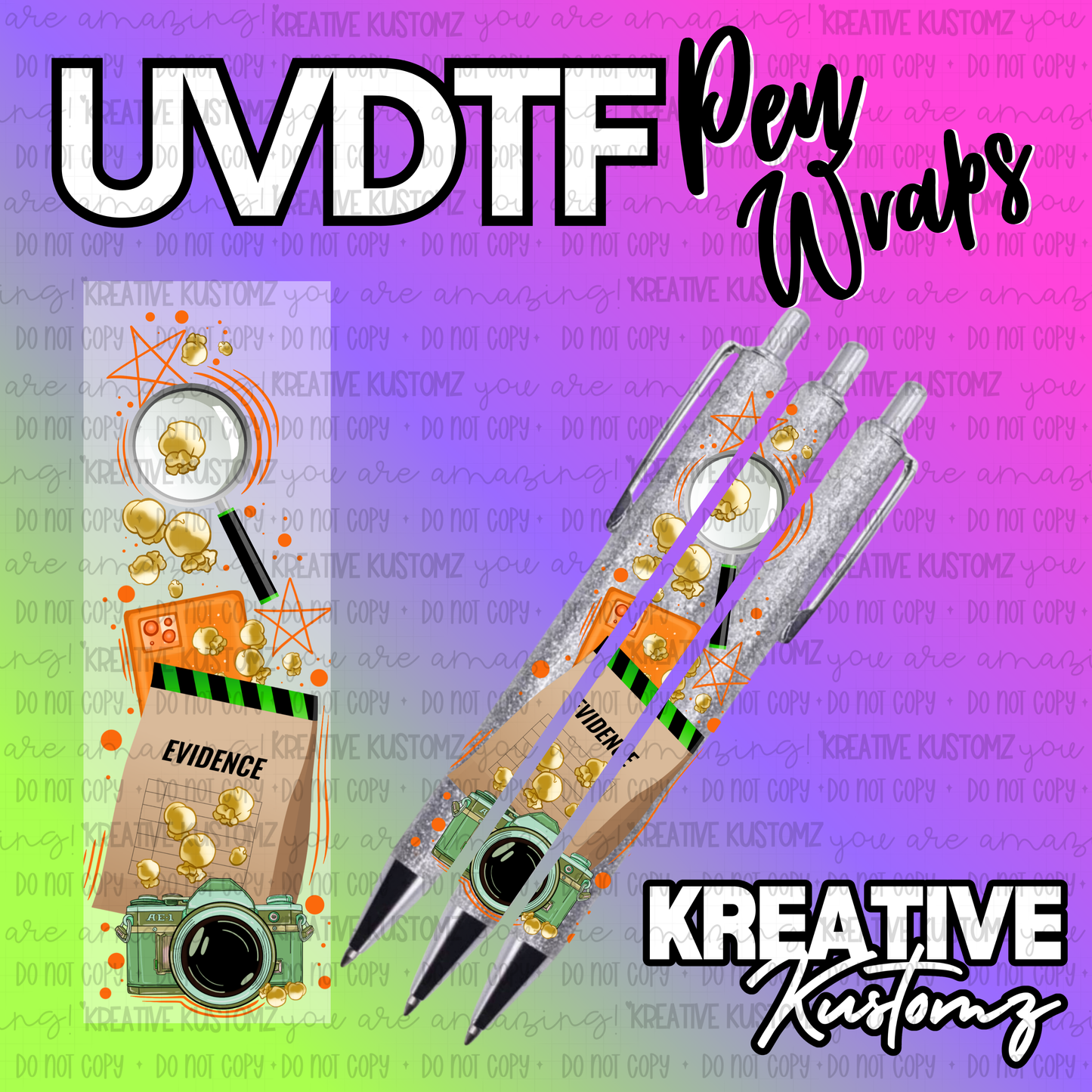 | UV DTF Pen Wrap Decal