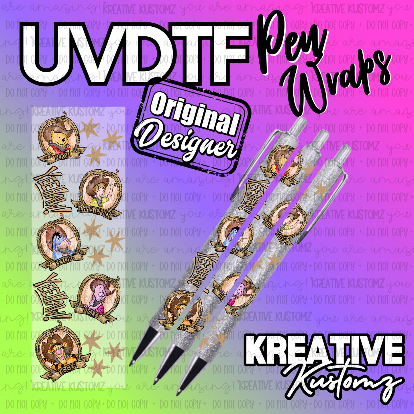 | UV DTF Pen Wrap Decal