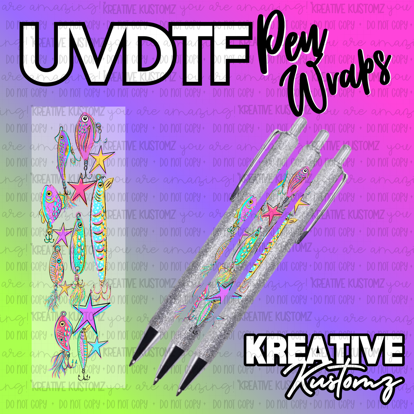 | UV DTF Pen Wrap Decal