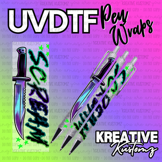 | UV DTF Pen Wrap Decal