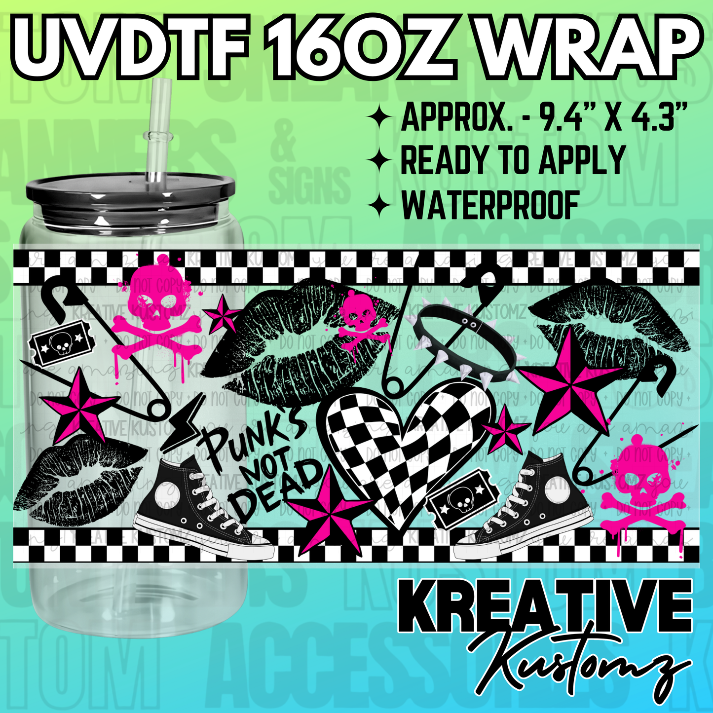 KK-2762 | UVDTF | 16oz Glass Can Libbey Wrap