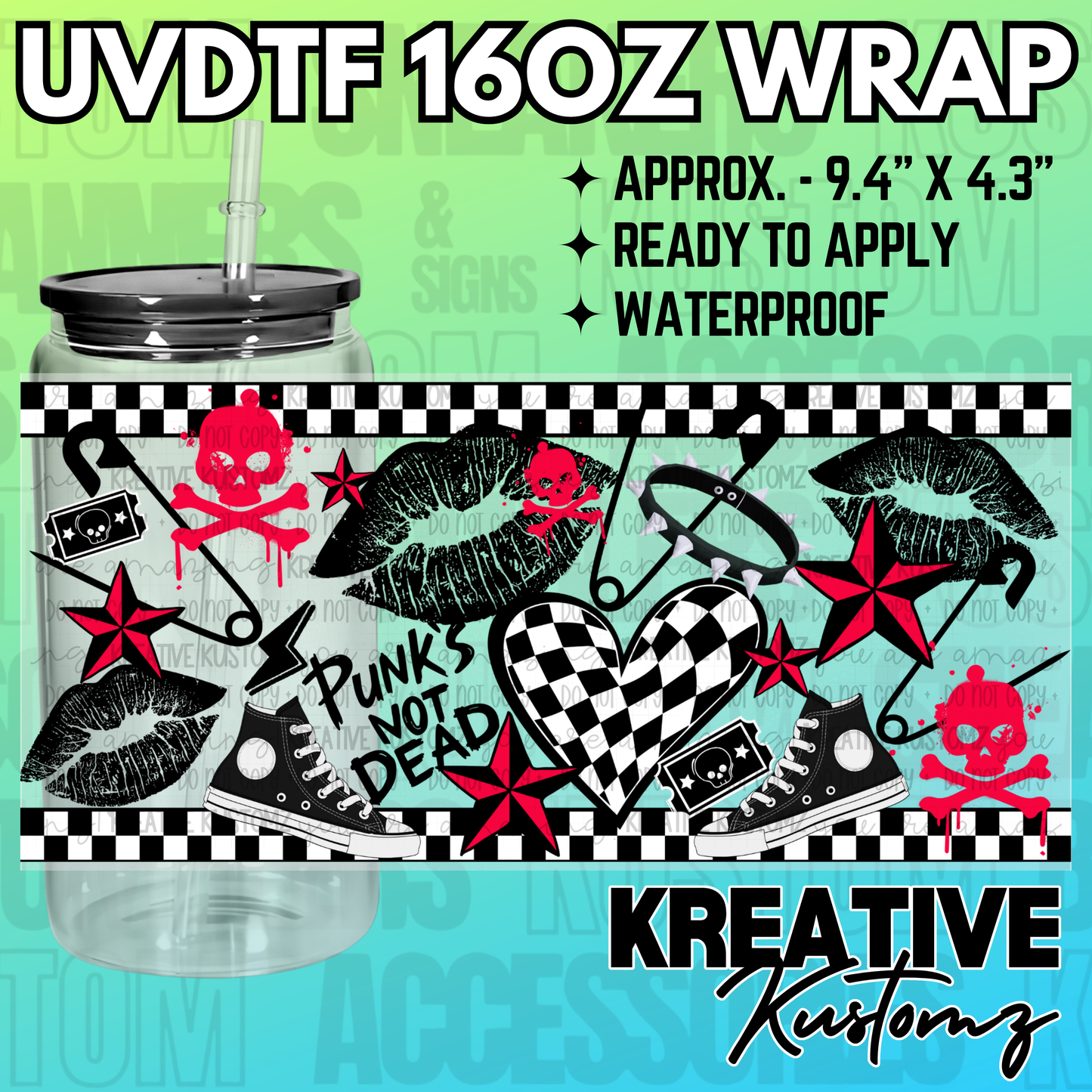 KK-2764 | UVDTF | 16oz Glass Can Libbey Wrap