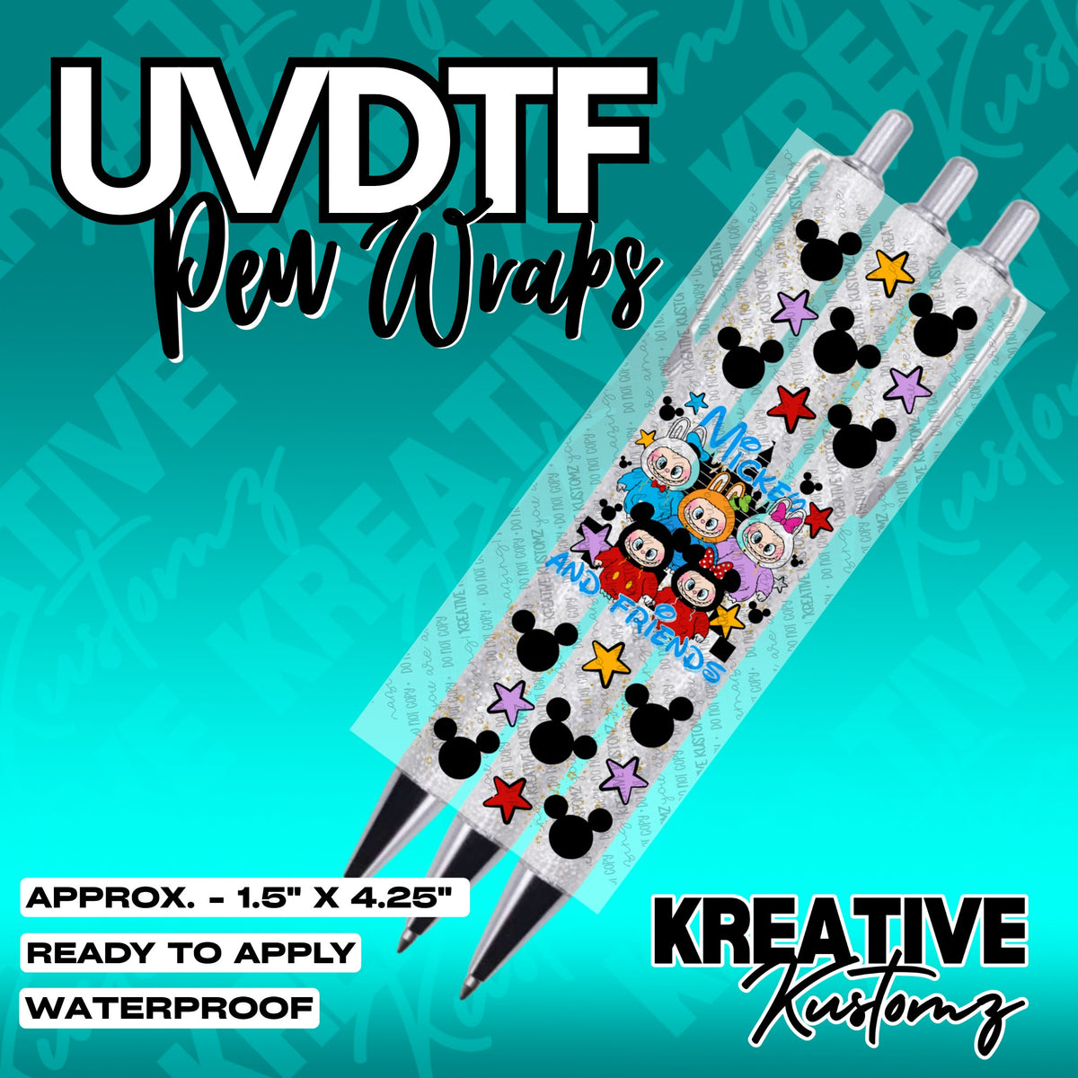 002 | UVDTF Pen Wrap Decal