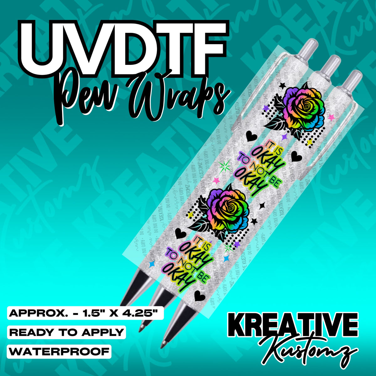 048 | UVDTF Pen Wrap Decal