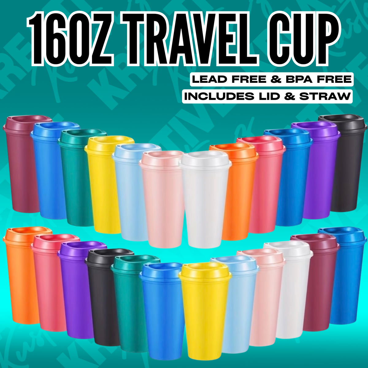 16oz Travel Cup | Acrylic Mug Tumbler