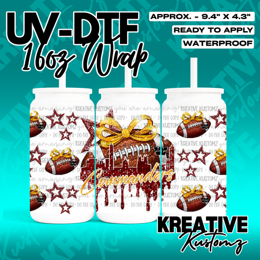 RTS | UV DTF Cup Wrap for 16oz Libbey Glass