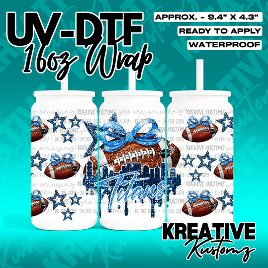 RTS | UV DTF Cup Wrap for 16oz Libbey Glass