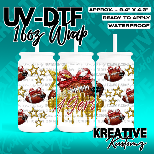 RTS | UV DTF Cup Wrap for 16oz Libbey Glass