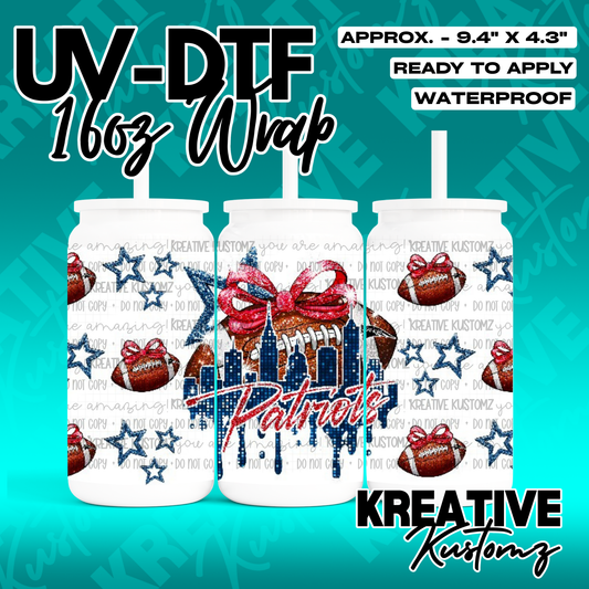 RTS | UV DTF Cup Wrap for 16oz Libbey Glass