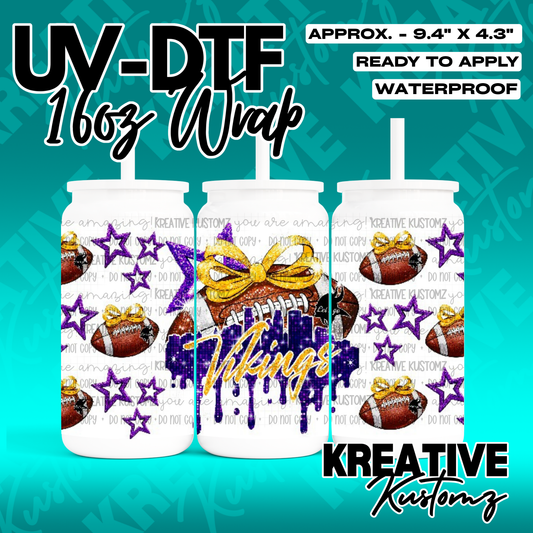RTS | UV DTF Cup Wrap for 16oz Libbey Glass
