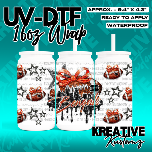 RTS | UV DTF Cup Wrap for 16oz Libbey Glass