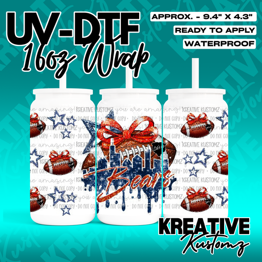 RTS | UV DTF Cup Wrap for 16oz Libbey Glass