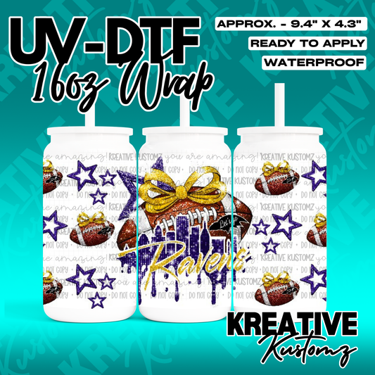 RTS | UV DTF Cup Wrap for 16oz Libbey Glass