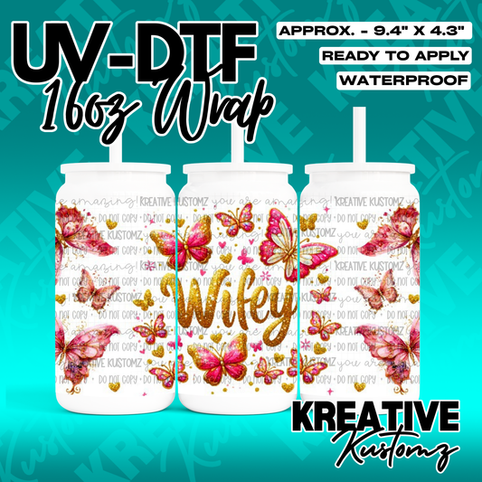 RTS | UV DTF Cup Wrap for 16oz Libbey Glass