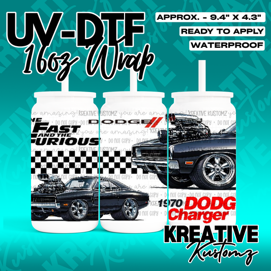 RTS | UV DTF Cup Wrap for 16oz Libbey Glass