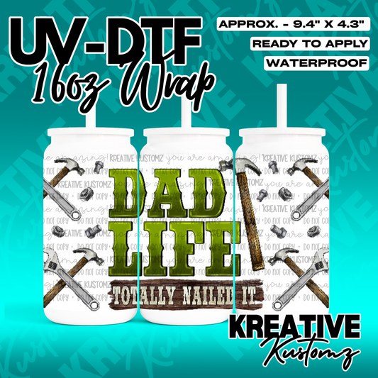 RTS | UV DTF Cup Wrap for 16oz Libbey Glass