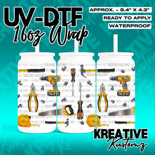 RTS | UV DTF Cup Wrap for 16oz Libbey Glass
