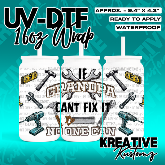 RTS | UV DTF Cup Wrap for 16oz Libbey Glass