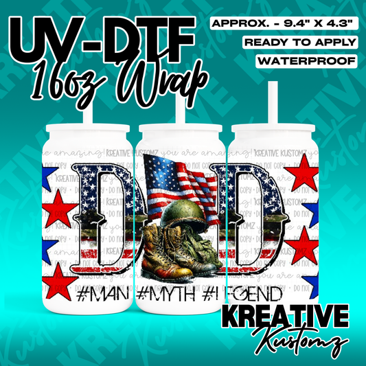 RTS | UV DTF Cup Wrap for 16oz Libbey Glass
