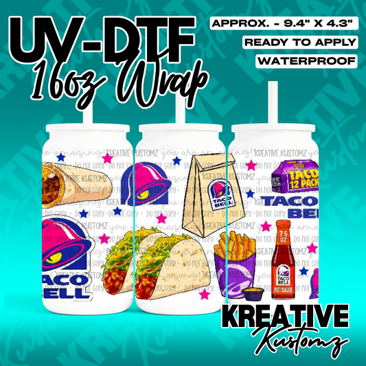 RTS | UV DTF Cup Wrap for 16oz Libbey Glass