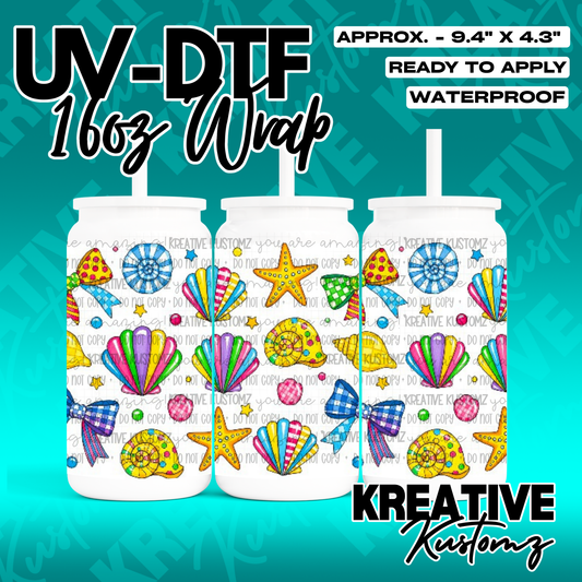 RTS | UV DTF Cup Wrap for 16oz Libbey Glass