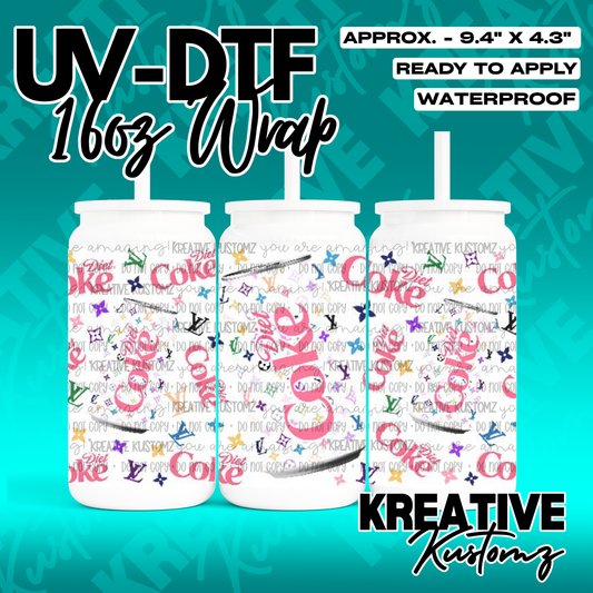 RTS | UV DTF Cup Wrap for 16oz Libbey Glass