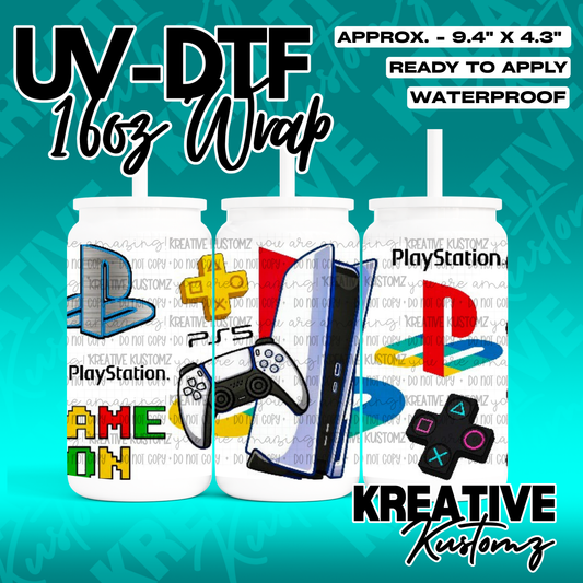 RTS | UV DTF Cup Wrap for 16oz Libbey Glass