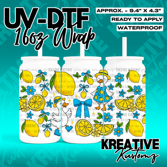 RTS | UV DTF Cup Wrap for 16oz Libbey Glass