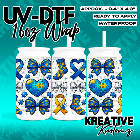 RTS | UV DTF Cup Wrap for 16oz Libbey Glass