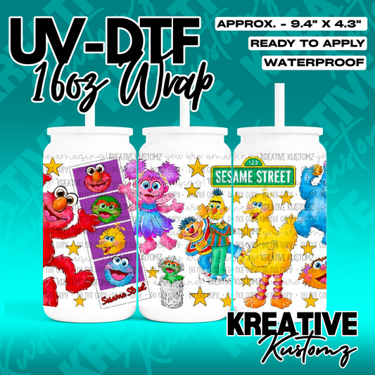 RTS | UV DTF Cup Wrap for 16oz Libbey Glass