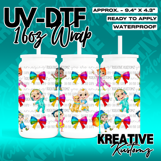 RTS | UV DTF Cup Wrap for 16oz Libbey Glass