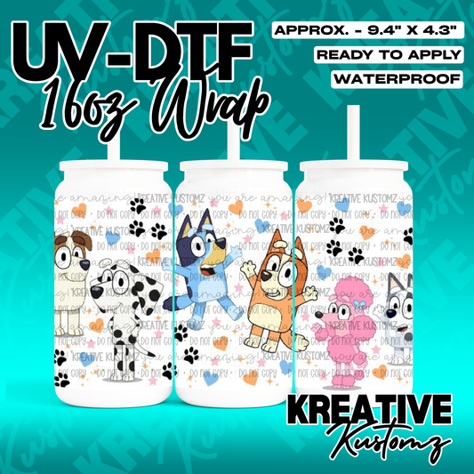 RTS | UV DTF Cup Wrap for 16oz Libbey Glass